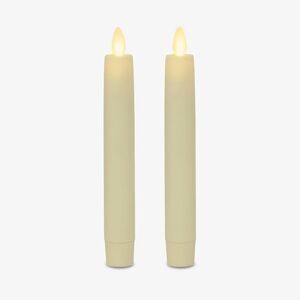 Luminara Flameless Battery Operated Indoor LED Candle for Decor, 2-1x6" - Beige